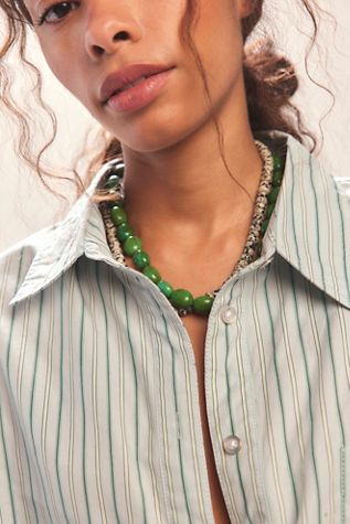 Collier de pierres en perles épaisses ALV