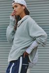 Cutback Mock Neck Pullover