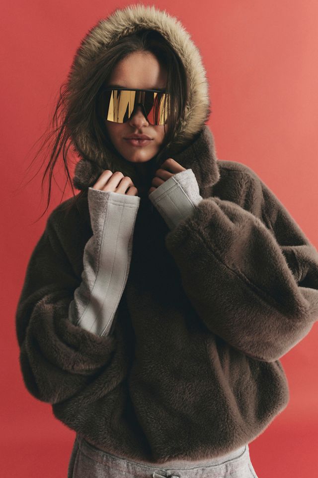 Alpine Faux Fur Half Zip
