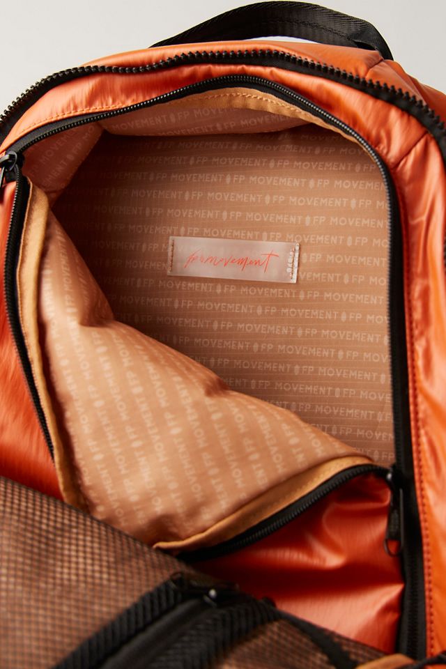 Free People Orange Quilted Patch Backpack Free People Quilted Patch Hiker Backpack Boho Gorpcore  main image 3