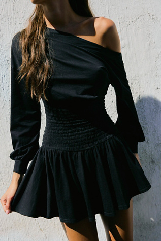 Scorching Hot Long-Sleeve Mini Dress