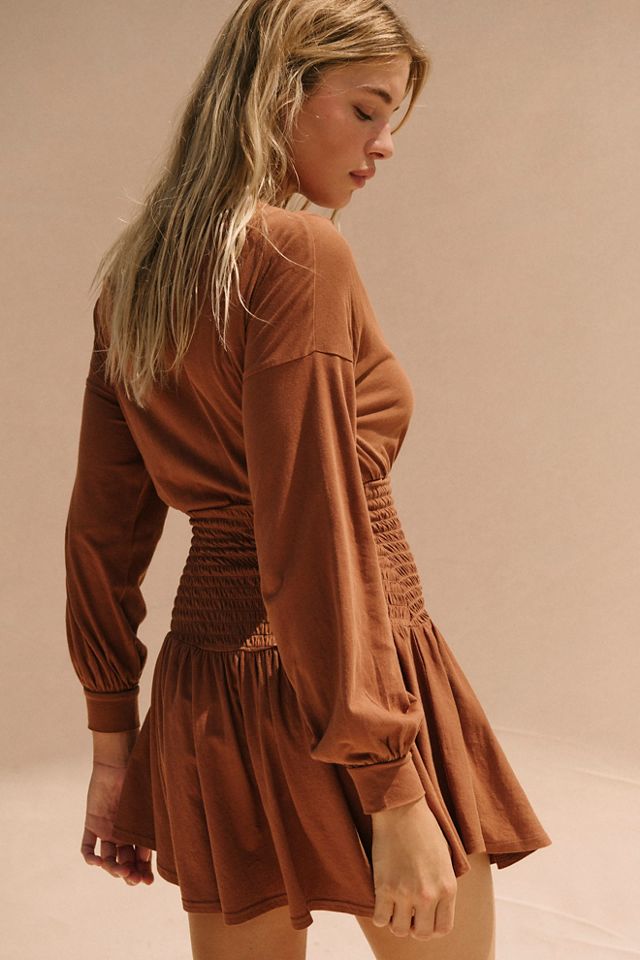 Scorching Hot Long-Sleeve Mini Dress #1