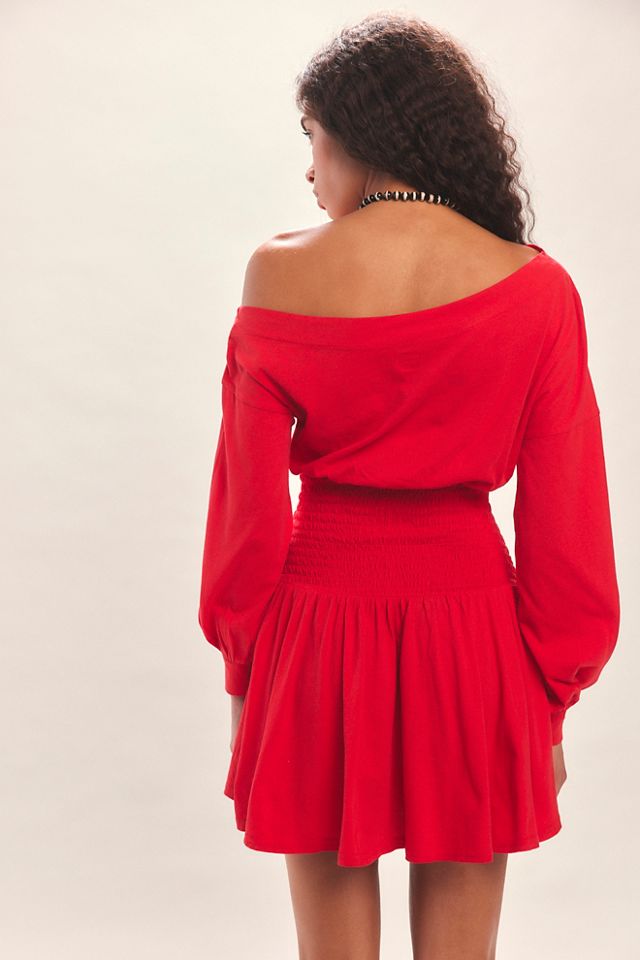 Scorching Hot Long-Sleeve Mini Dress #1