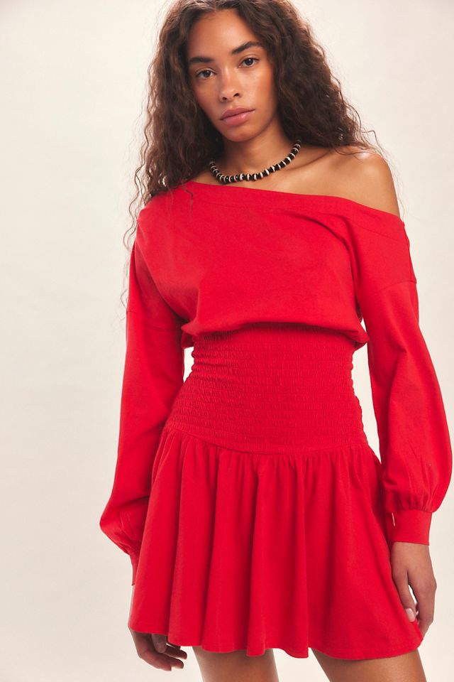 Scorching Hot Long-Sleeve Mini Dress #3