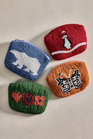 Cherry Forest Beaded Wallet