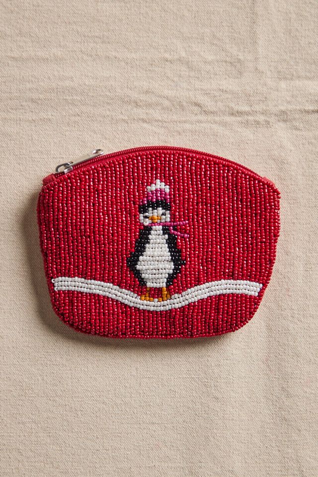 Petunia Penguin Beaded Wallet #1