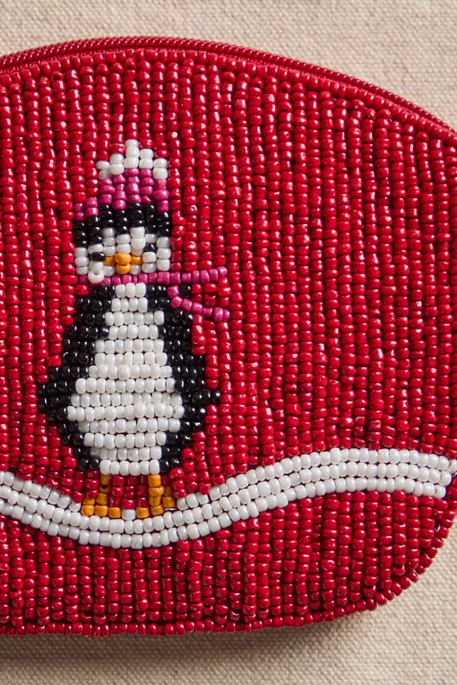 Petunia Penguin Beaded Wallet #3