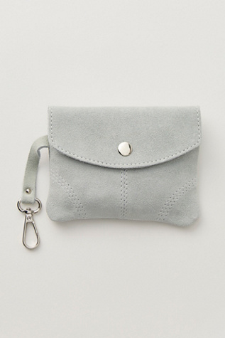 Lyra Suede Wallet at Free People in Sage