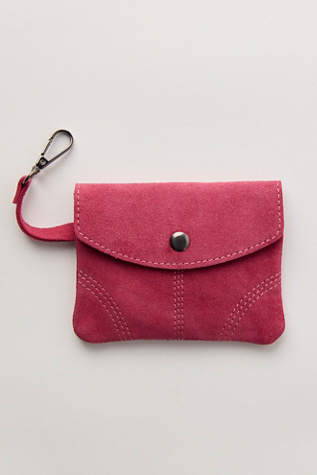 Lyra Suede Wallet Bag by Free People in Pink