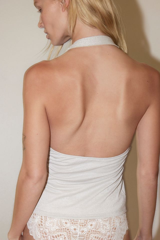Still Here Lurex Halter Cami #1