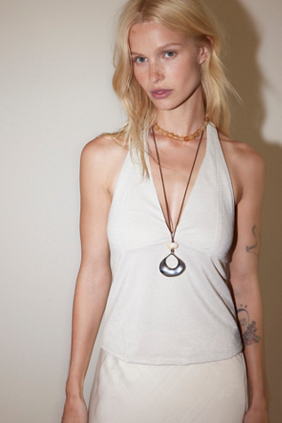 Still Here Lurex Halter Cami