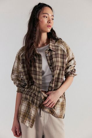 OneTeaspoon Rodeo Rust Patchwork Flannel
