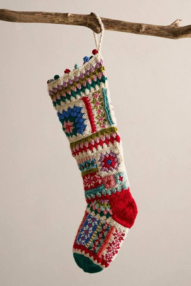 Granny Patchwork Stocking #1