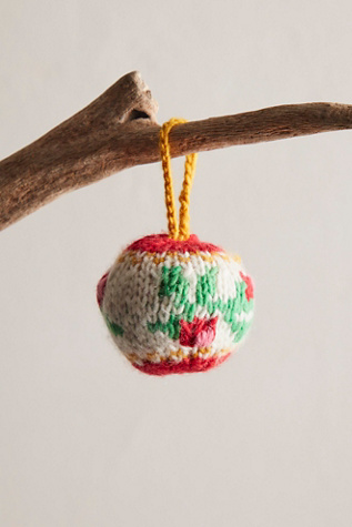 Knit Ball Ornament