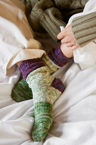 Thunders Love Charlie Socks by Free People in Green
