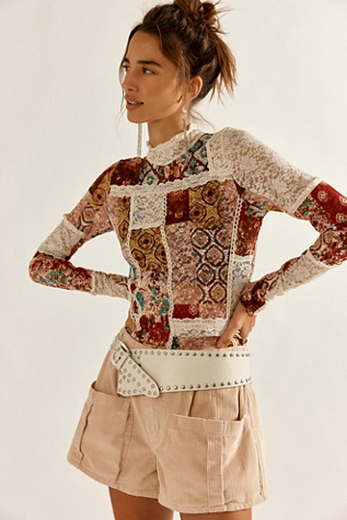 Hudson Patchwork Turtleneck