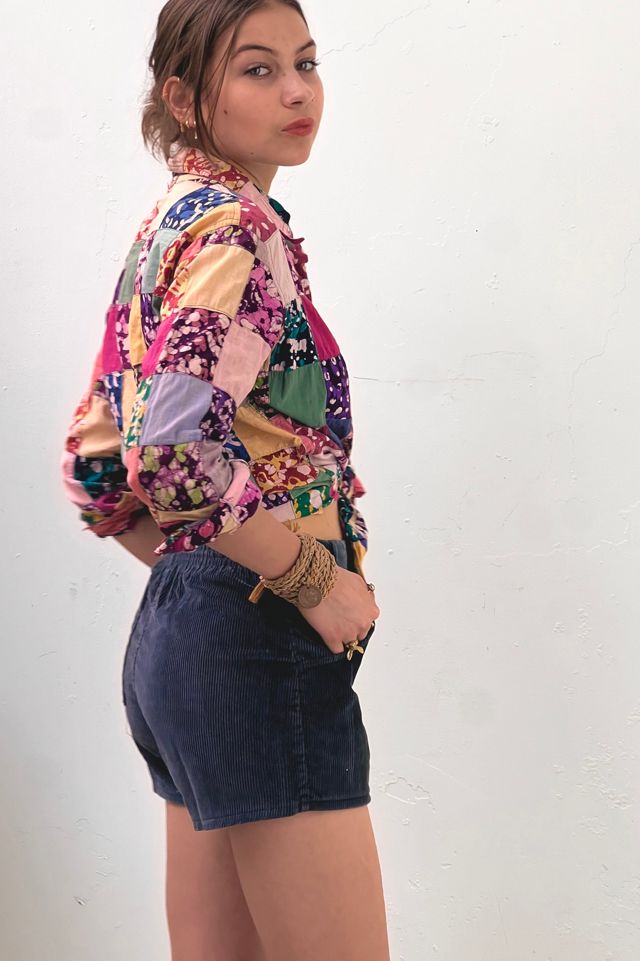 Vintage Batiq Patchwork Button Down Selected by Anna Corinna #1