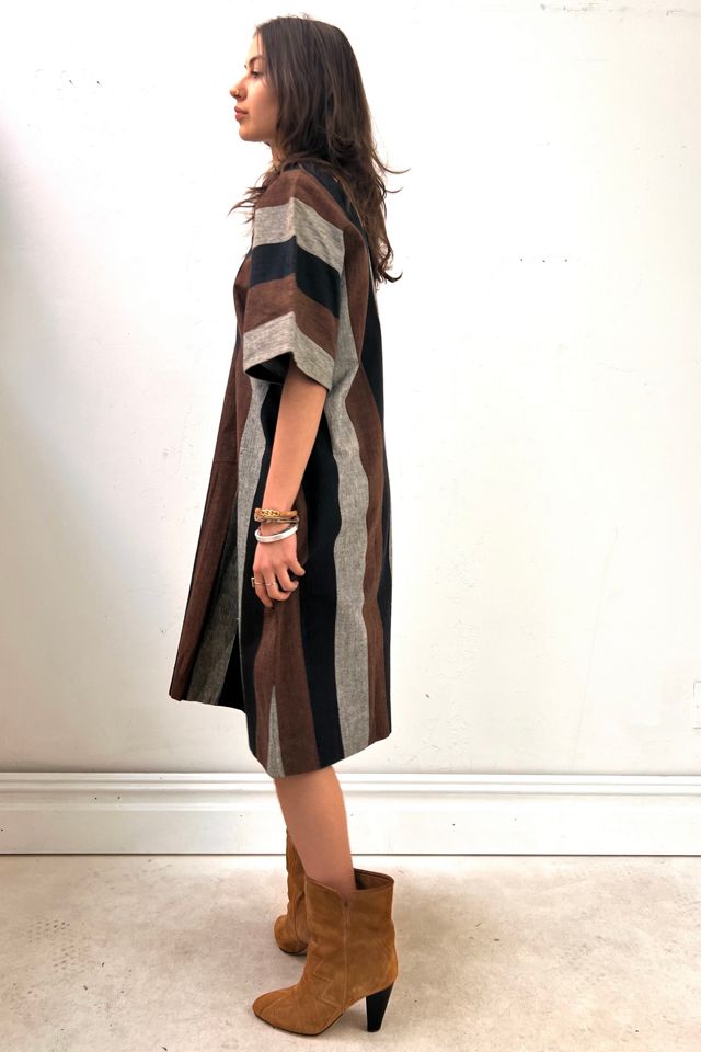 Vintage Phoenix Hand Woven Stripe Dress Selected by Anna Corinna #2