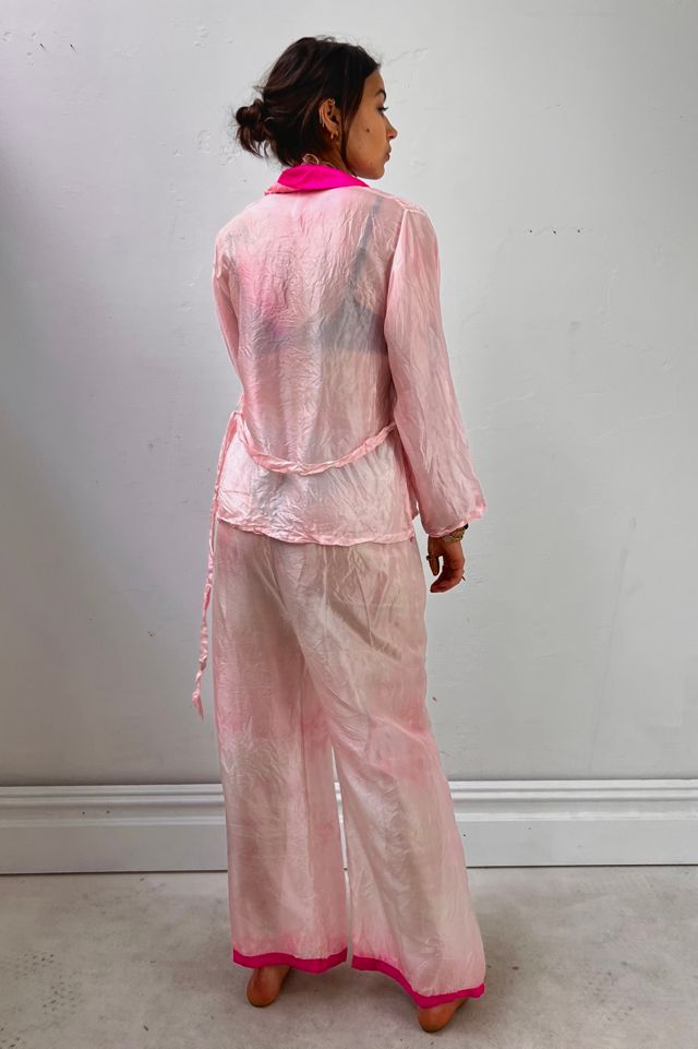 Vintage Silk PJ's Hand Embroidered  Selected by Anna Corinna #3