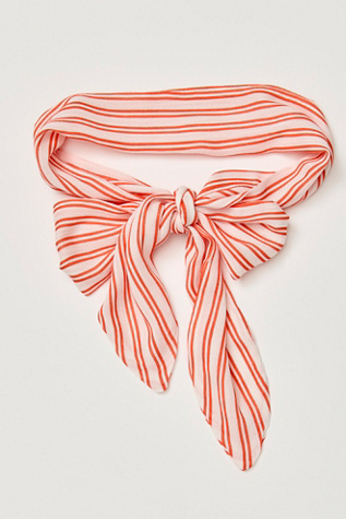 Bandeau doux à rayures Chipper par Free People en Rayure Rouge, pour femme