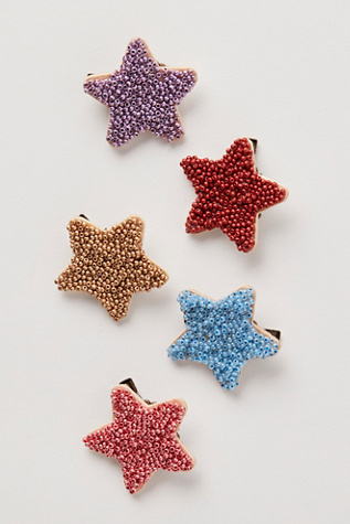 Ensemble de 5 barrettes étoile Zora par Curried Myrrh, pour femme chez Free People