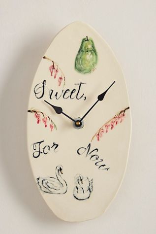 Sweet For Now Clock