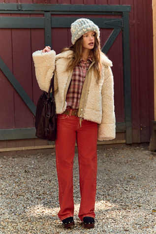 Jeans boyfriend en velours côtelé taille basse We The Free Tennessee