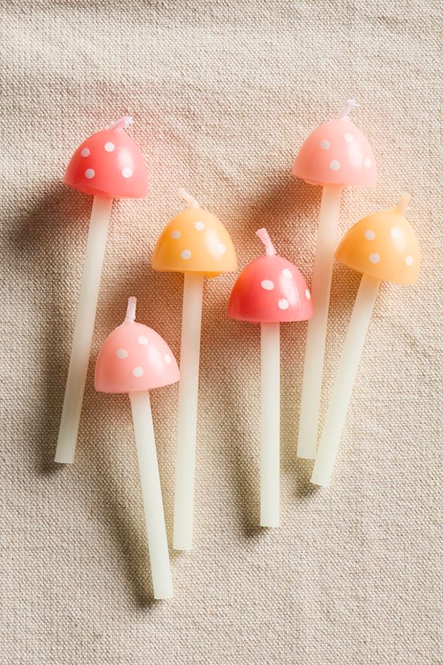Mushroom Candle Set Of 6 #1