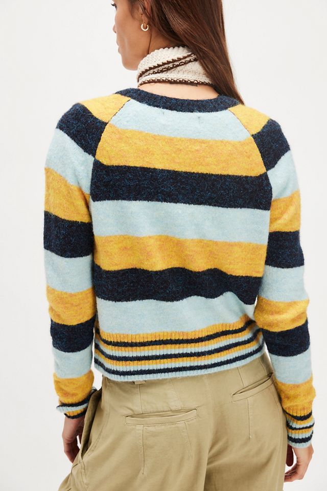 School Girl Striped Cardi #1