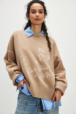 Understated Leather Don't Fence Me In Sweater