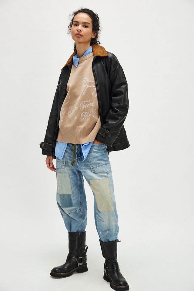 Understated Leather Don't Fence Me In Sweater #3