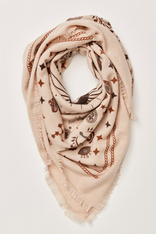 Écharpe en cachemire Freya Cosmic Road en Crème, pour femme chez Free People