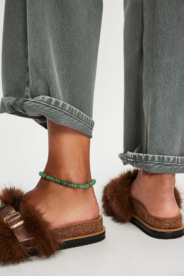 Frankie Faux Fur Slide Sandals #2