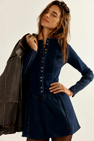 We The Free Kent Denim Mini Dress