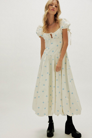 Bali Sprinkled Heart Maxi Dress