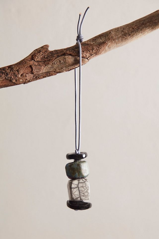 Raku Beaded Ornament #1