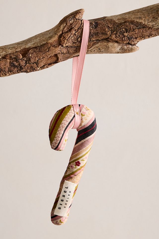 Candy Cane Kantha Ornament #2