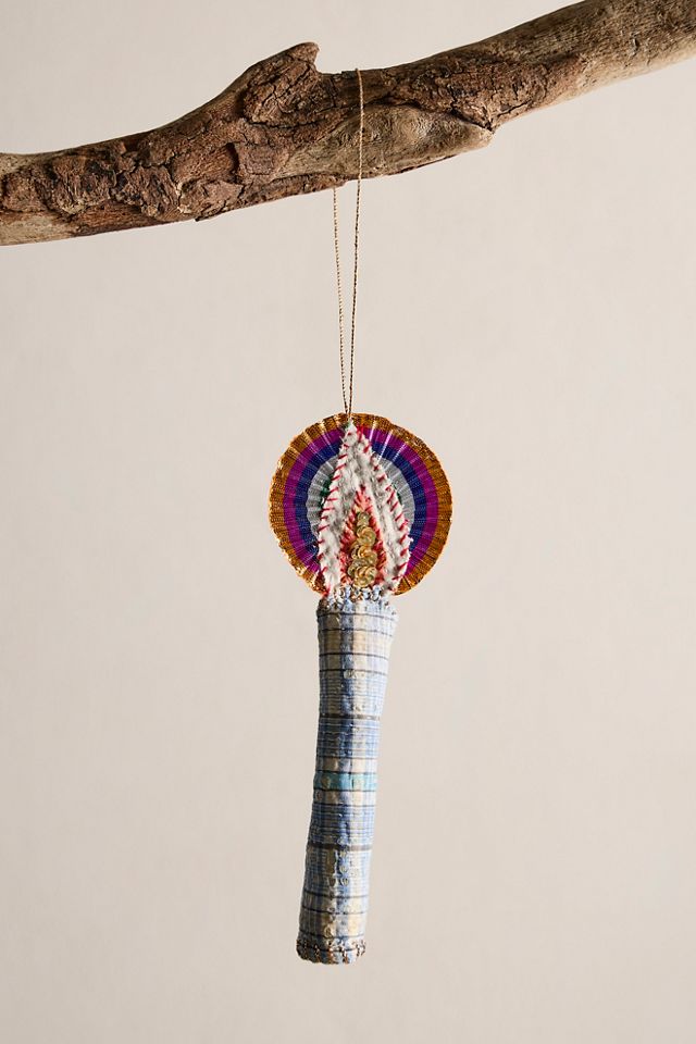 Kantha Candle Ornament #1
