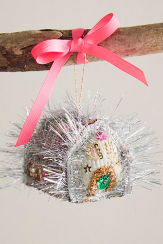Tinsel House Ornament