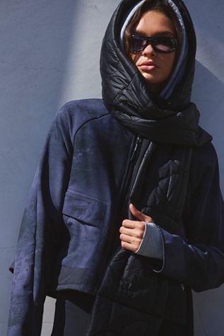 Road Trip Ribbed Hooded Scarf | Free People