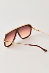 Vintage Frames Eastwood Marbled Wood Acetate Sunglasses