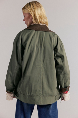 We The Free Sweet Talk Flannel-Lined Barn Coat