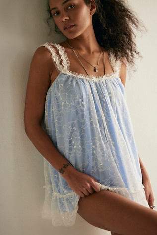 Heartbreaker Mini Slip by Intimately at Free People in White, Size: S