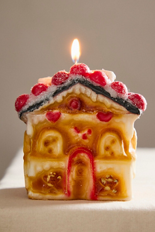 Gingerbread House Candle