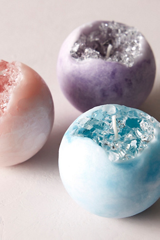 Geode Crystal Sphere Candle