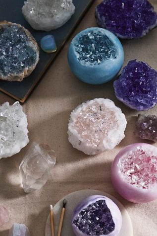 Medium Crystal Candle