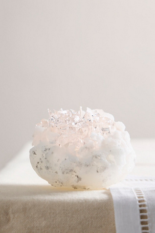 Large Crystal Candle by House of Shokunin at Free People in Pink