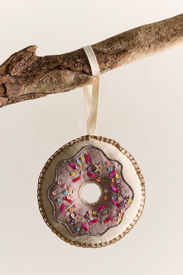Sprinkle Doughnut Ornament #1