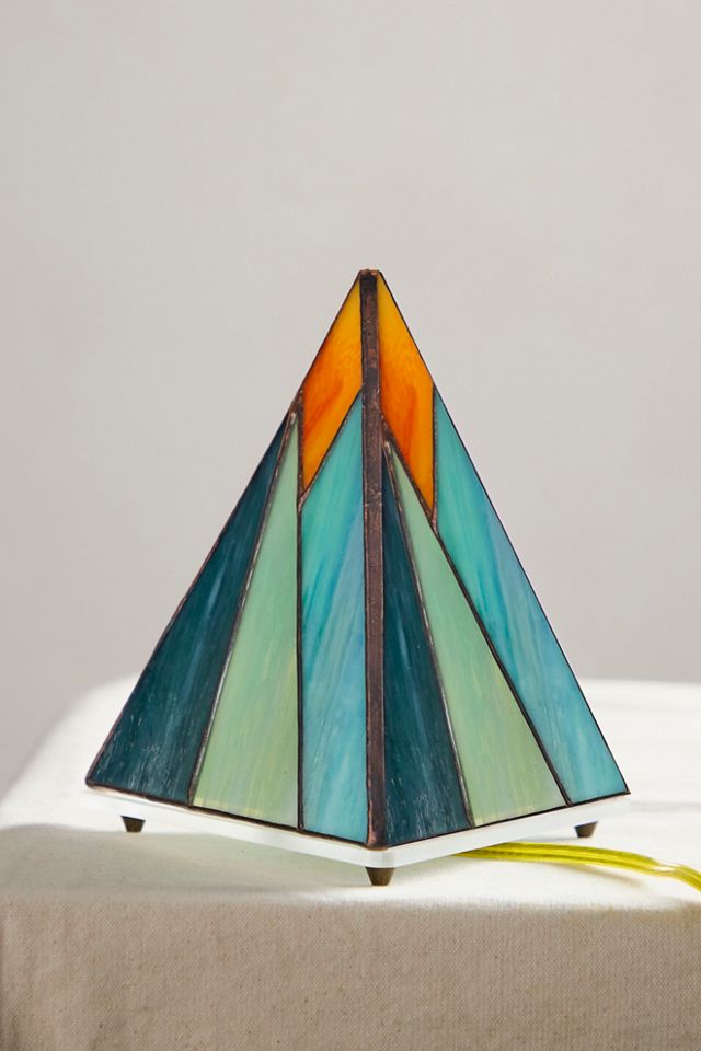 Stained Glass Pyramid Lamp #1
