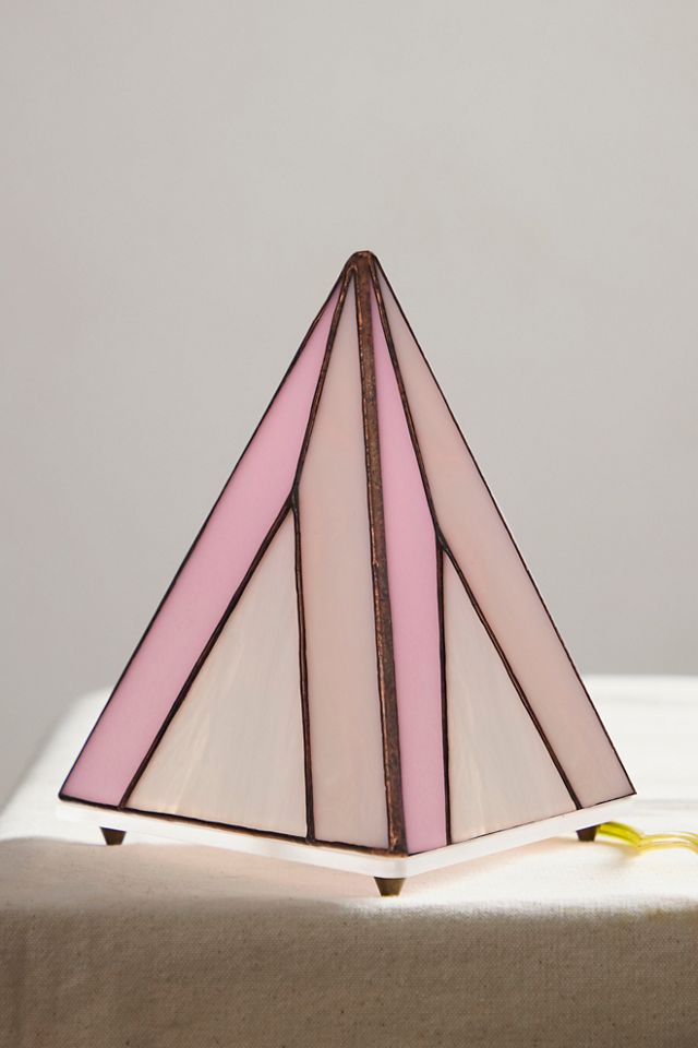 Stained Glass Pyramid Lamp #1